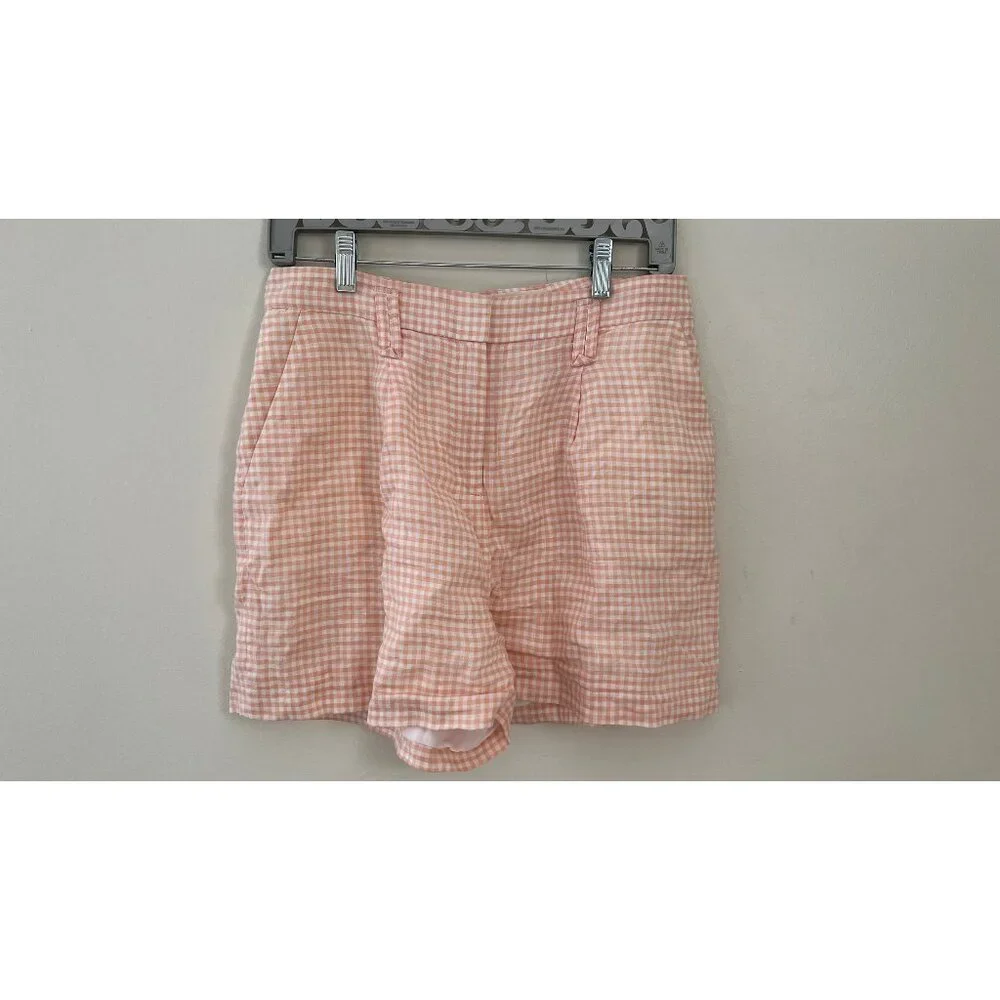 SEZANE GINGHAM SHORTS 38 M - Picture 1 of 6